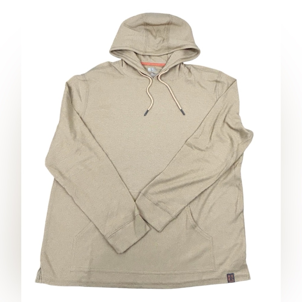 Men’s Hoodie Reel Legends NWT Tan Size L Cotton, Polyester and Spandex Front P…